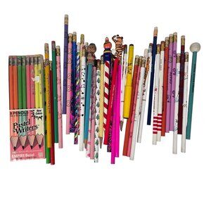 Vintage Pencil Collection Lot 46 Novelty Pencils 1 Pen 80s 90s Scratch n Sniff
